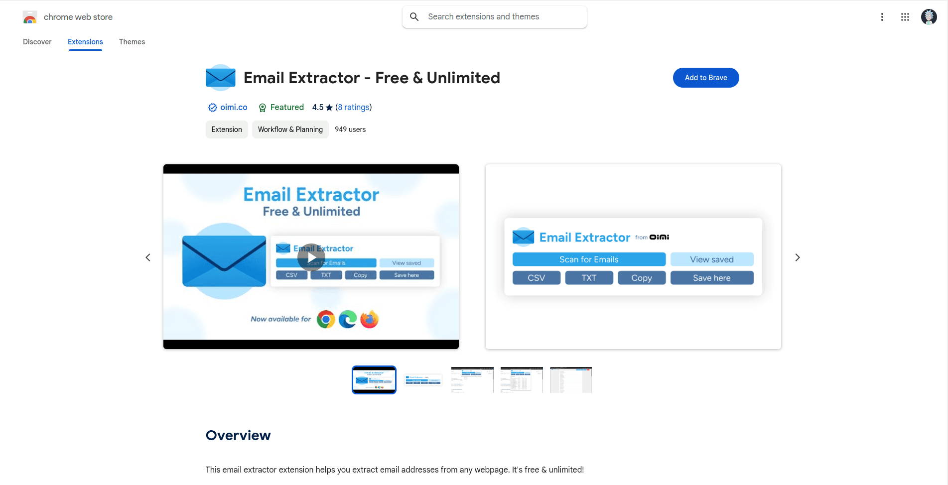 Email Extractor - Free & Unlimited