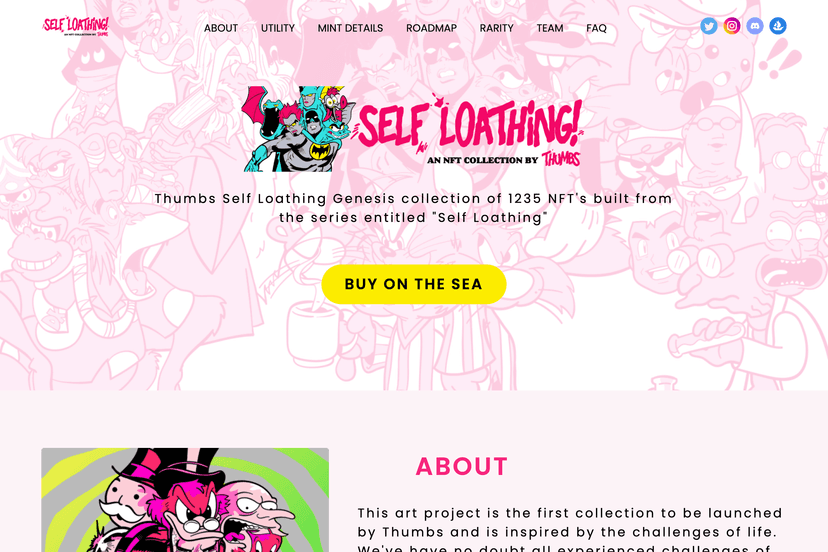 Self Loathing - Interactive platform exploring mental health themes.
